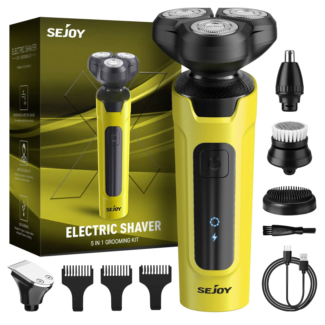 Sejoy Electric Hair Clipper for Men  5 in 1 Electric Nose Hair Trimmer Professional Cutting Machine Rechargalbe