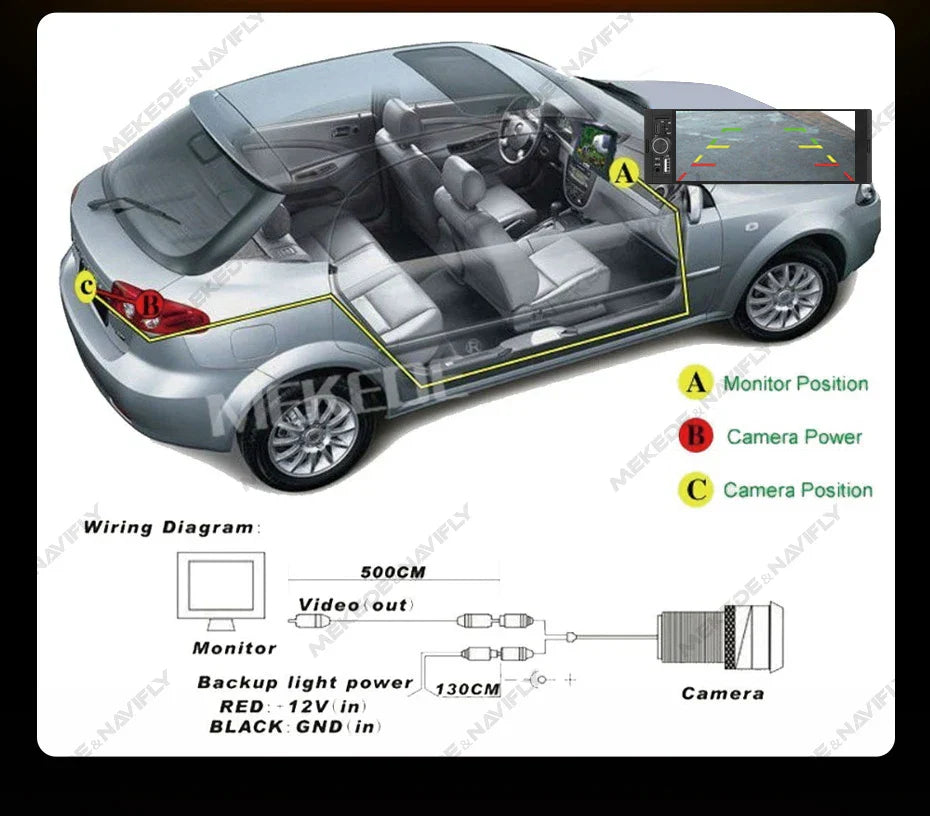 Navifly 2G+32G Universal 1 Din Android 6.86 Inch HD Touch Screen Wireless CarPlay Auto Car Radio Multimedia Video Player GPS FM
