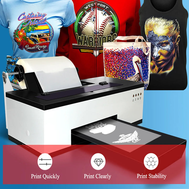 SIHAO A3 R1390/L1800 DTF Printer Oven All-in-One for T-Shirt Fabric Textile Clothing Printing DTF Transfer Film Printer Machine