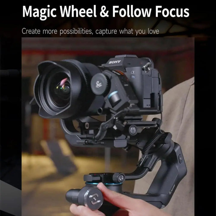 FeiyuTech Official Feiyu SCORP Series SCORP-C Handheld Gimbal 3-Axis Stabilizer Handle Grip for DSLR Camera Sony/Canon