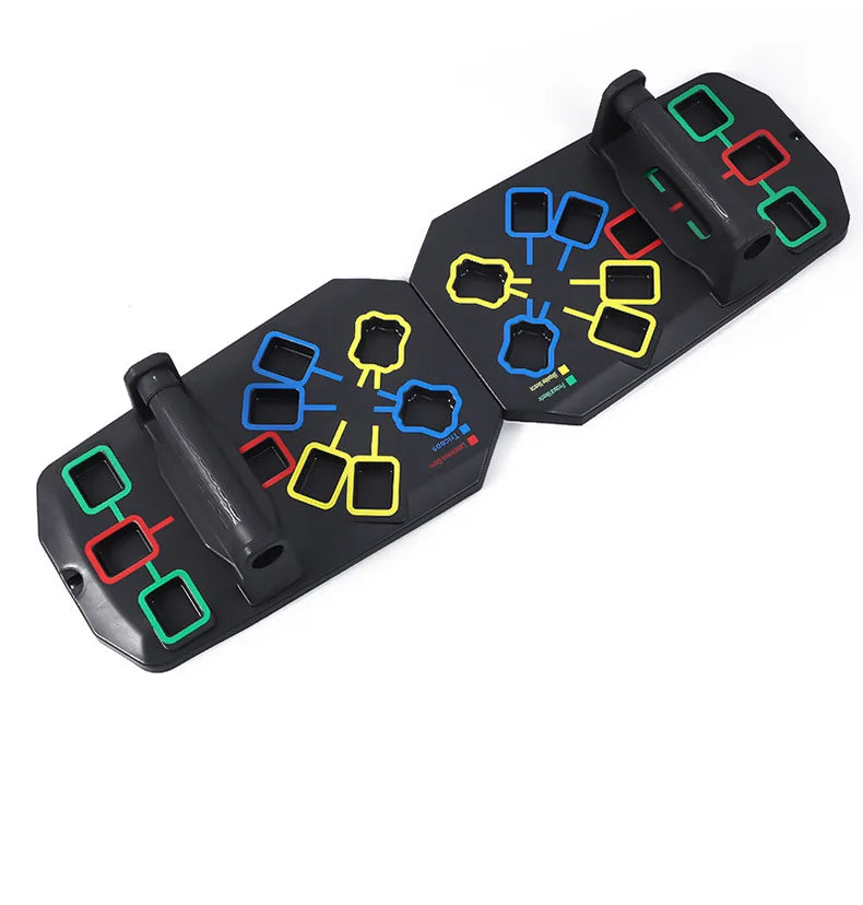 Multifunctional Folding Push Up Board Set Bracket Abdominal Muscle Training Equipment Portable Push Up Board Exercise Training