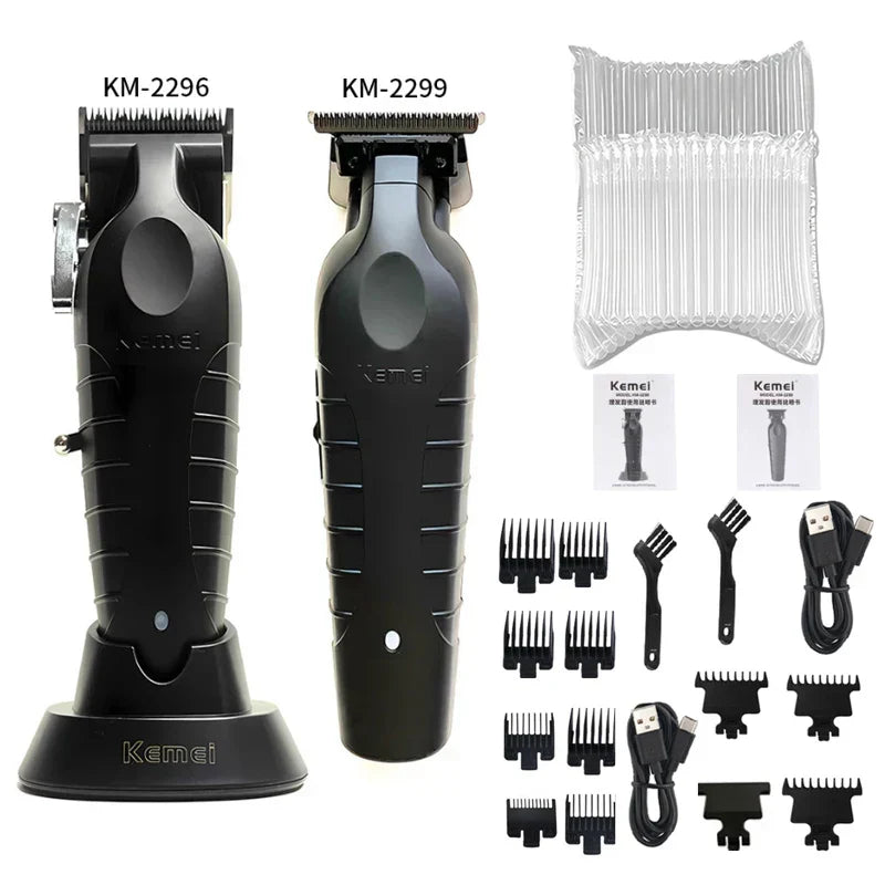 Kemei KM-2296 KM-2299 KM-1102 Hair Clipper Kit Men's Electric Shaver Hair Trimmer Machine Professional Hair Cutting Machine