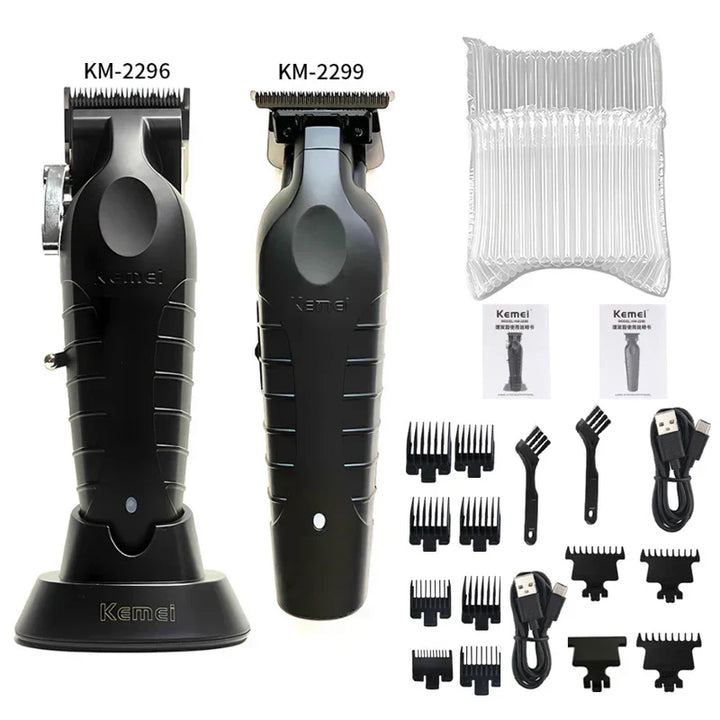 Kemei KM-2296 KM-2299 KM-1102 Hair Clipper Kit Men's Electric Shaver Hair Trimmer Machine Professional Hair Cutting Machine