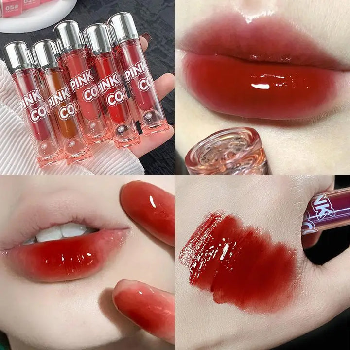 Dark Red Brown Mirror Lip Glaze