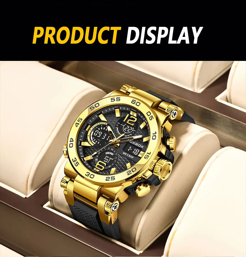 LIGE Luxury LED Display Men Wristwatches Fashion Luminous Sport Man Watch Waterproof Calendar Quartz Watch Mens Montres Hommes