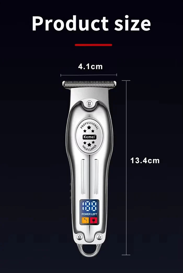 Kemei KM-2628 KM-678 KM-2024 Professional Electric Hair Clippers Beard Clipper Rechargeable Men's Shaver Hair Trimmer Kit