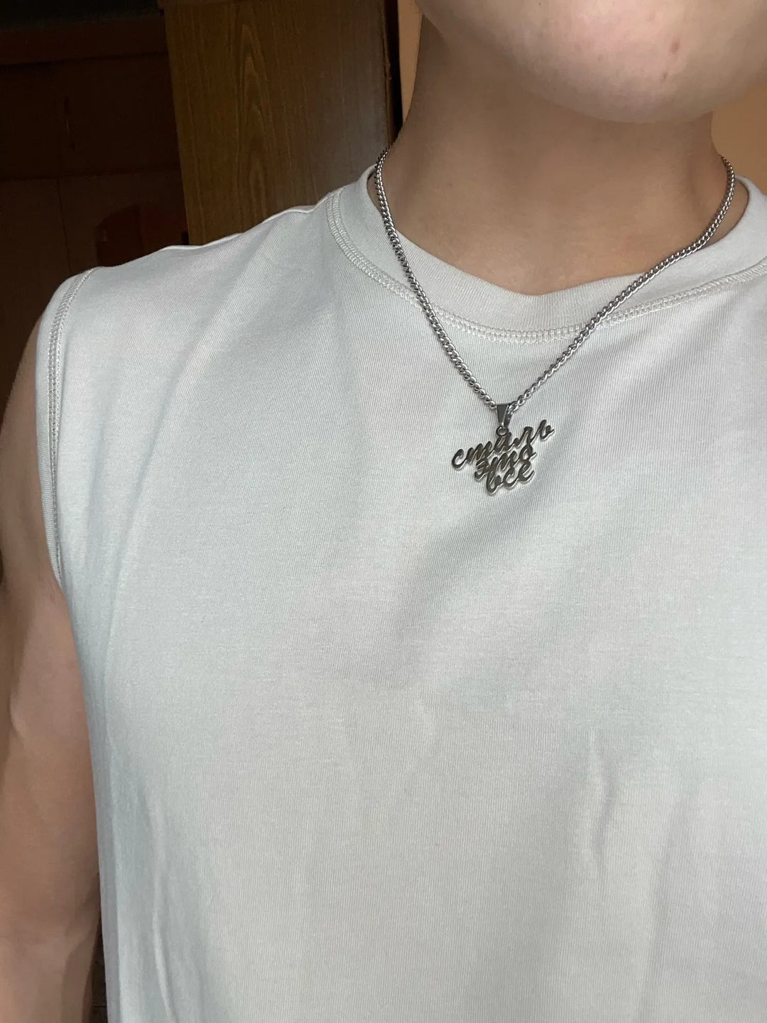 Personalized Custom Brand Logo Necklaces Pendants Chain Stainles Steel Engraved Picture Handwritten Letter Name Jewelry Gifts