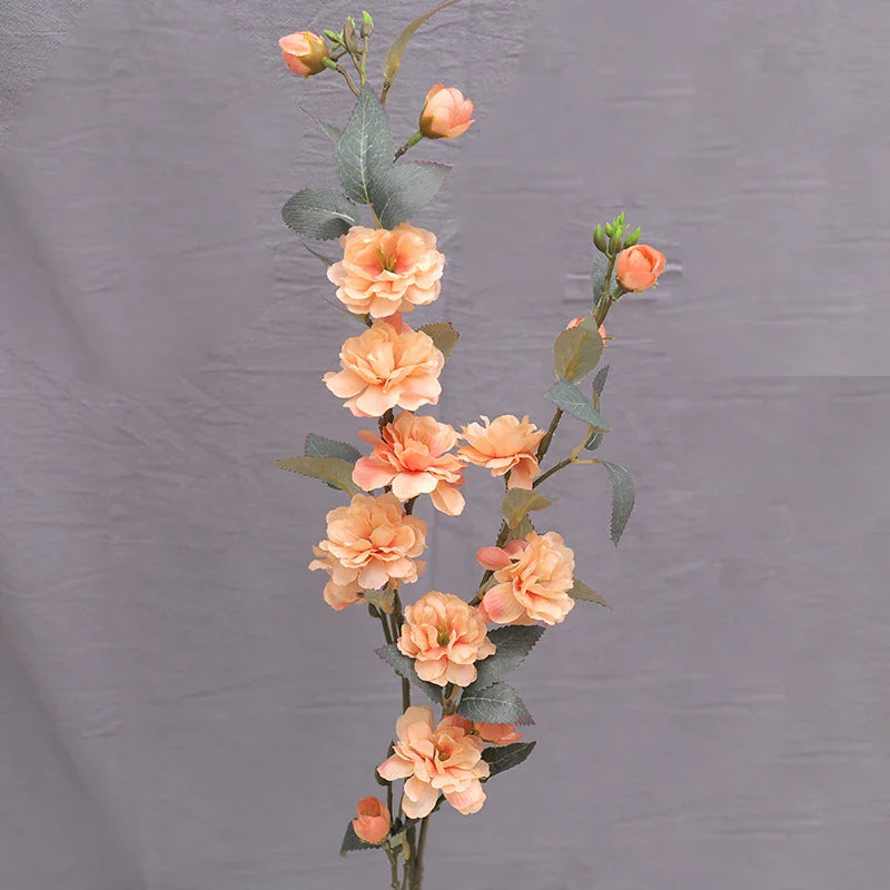 Artificial Silk Camellia Flower Branch