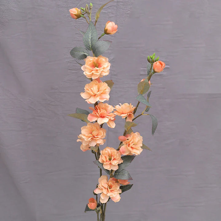 Artificial Silk Camellia Flower Branch