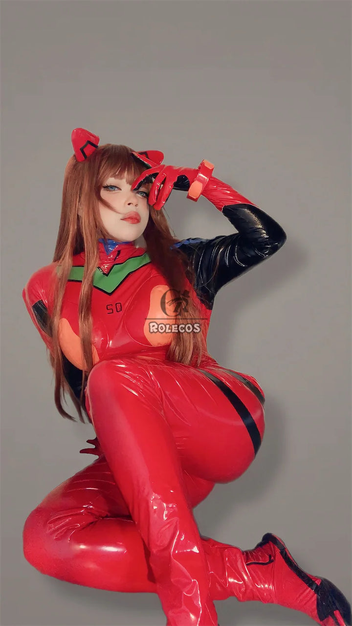 ROLECOS EVA Asuka Langley Soryu Cosplay Costume Asuka Langley Soryu EVAc