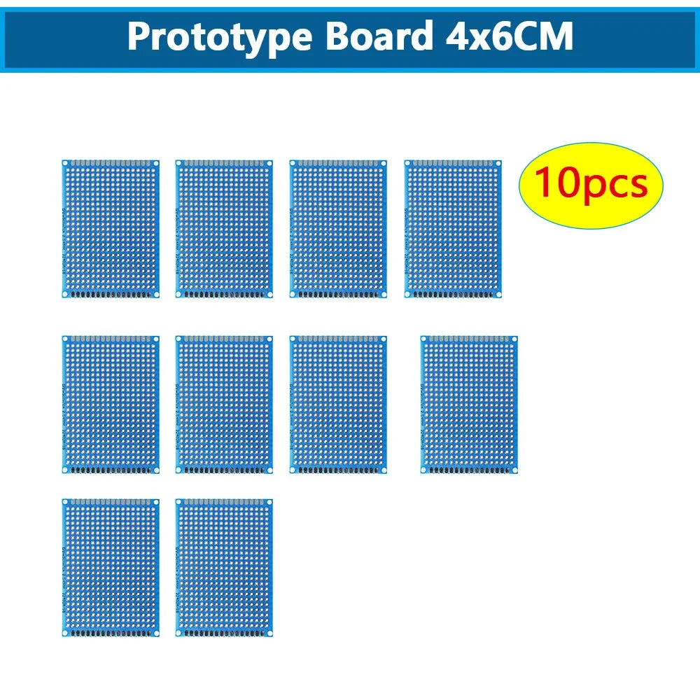 5-10PCS Prototype BoardsBlue Circuit Perfboard 3x7cm 4x6cm 5x7cm 7x9cm Double Sided Circuit Boards DIY Electronic Kit
