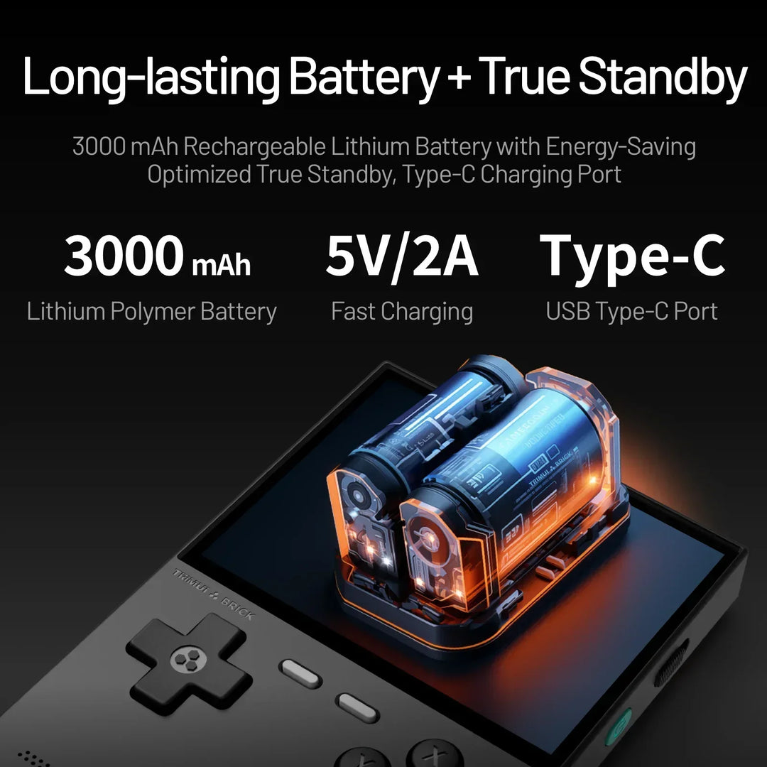 AMPOWN Trimui BRICK Handheld Game Players Consoles 3.2'' IPS Screen Emulator Portable Retro Video Games Linux System Allwinner