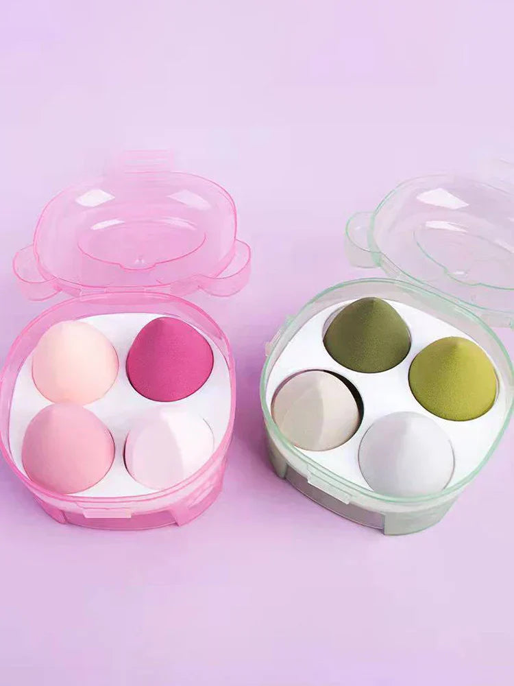4PCS Wet & Dry Makeup Sponge Set