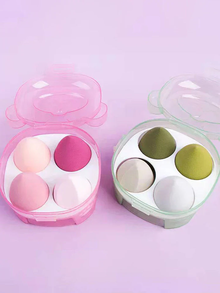 4PCS Wet & Dry Makeup Sponge Set