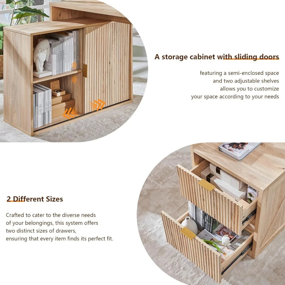 Modern L-Shaped Office Desk