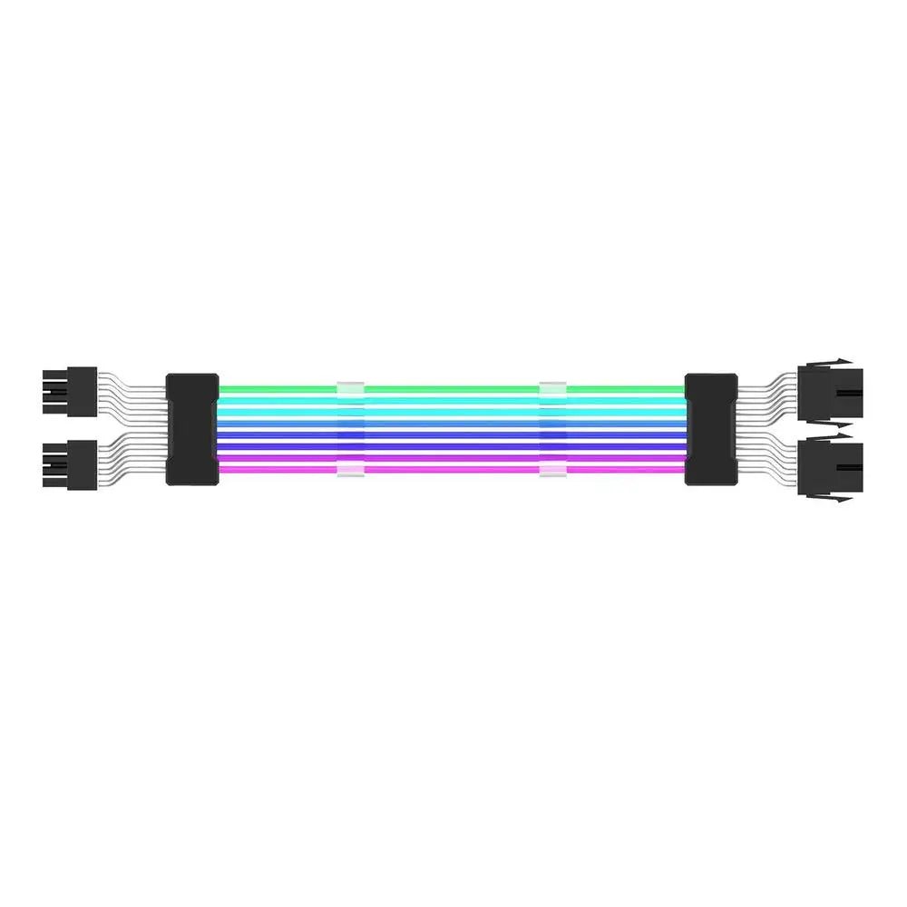 ARGB PSU Power Supply Extension Cable 24 Pin Motherboard Extension Cable graphics card 8-Pin 6+2Pin RGB glow extension cable
