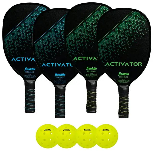 Franklin Pickleball Set 4 Paddles 4 Balls