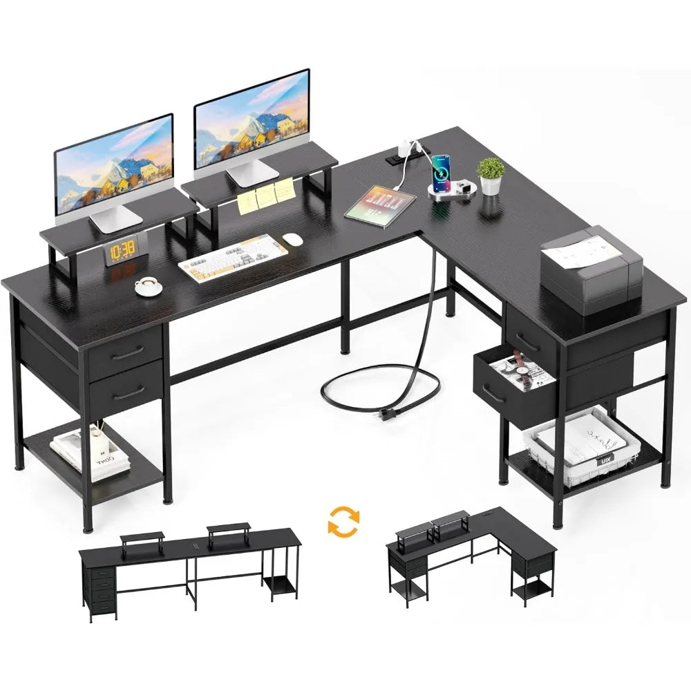 L-Shaped Home Office Desk