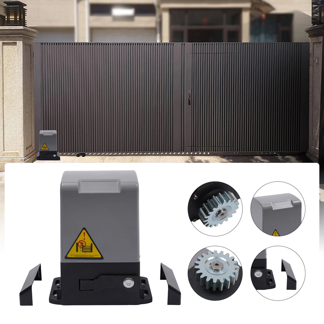 550W/370W/750W 1200KG Sliding Gate Opener Electric Automatic Motor Remote Kit Heavy Duty