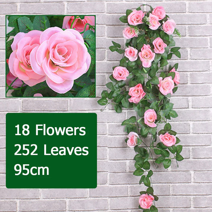 Artificial Flower Rattan Vine Décor