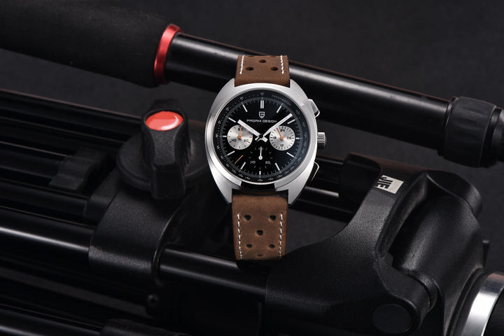 PAGANI DESIGN 2024 New Panda Dial Men Watches Luxury Quartz Watch For Men Japan VK63 Sport Chronograph Sapphire glass Wristwatch