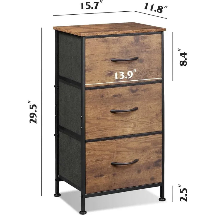 Fabric Nightstand Dresser