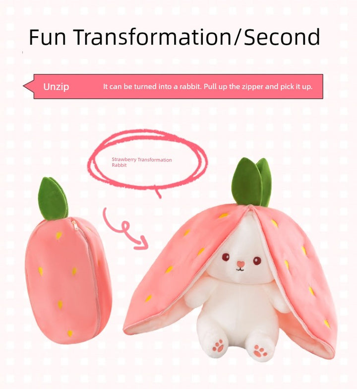 Transformation Rabbit Cute Carrot Birthday Gift Doll