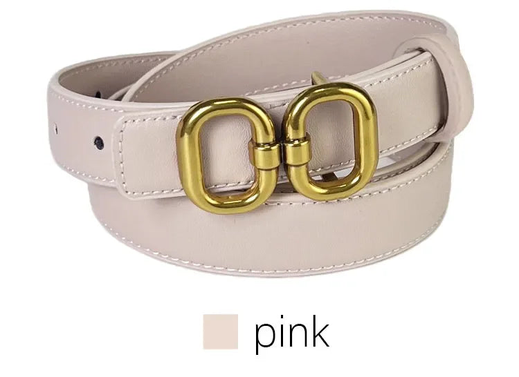 2025 luxury brand leather belt for men women designer alloy buckle waist strap female jeans trouser dress waistband