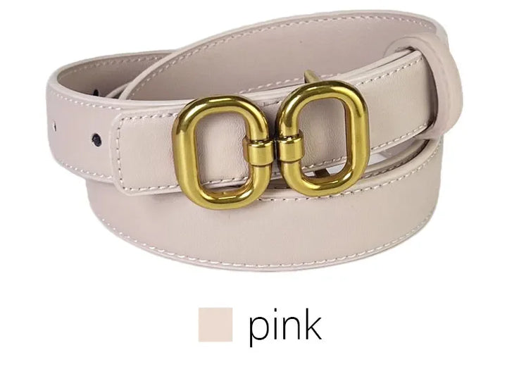 2025 luxury brand leather belt for men women designer alloy buckle waist strap female jeans trouser dress waistband