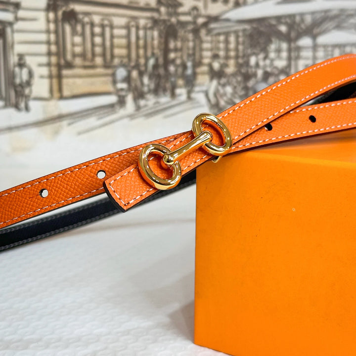 2025 New Luxury Brand Double sided Belt Width 15mm Fashion Designer Dress Jeans Women's Belt