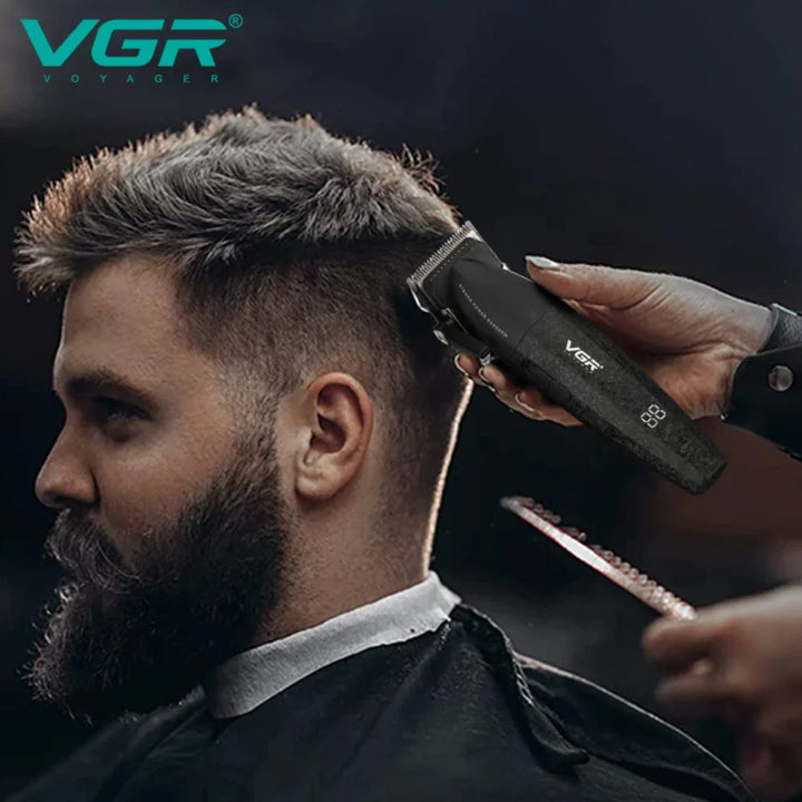 VGR Hair Trimmer Professional Electric Hair Clipper Barber Hair Cutting Machine 9000 RPM Haircut Metal Trimmer for Men V-640