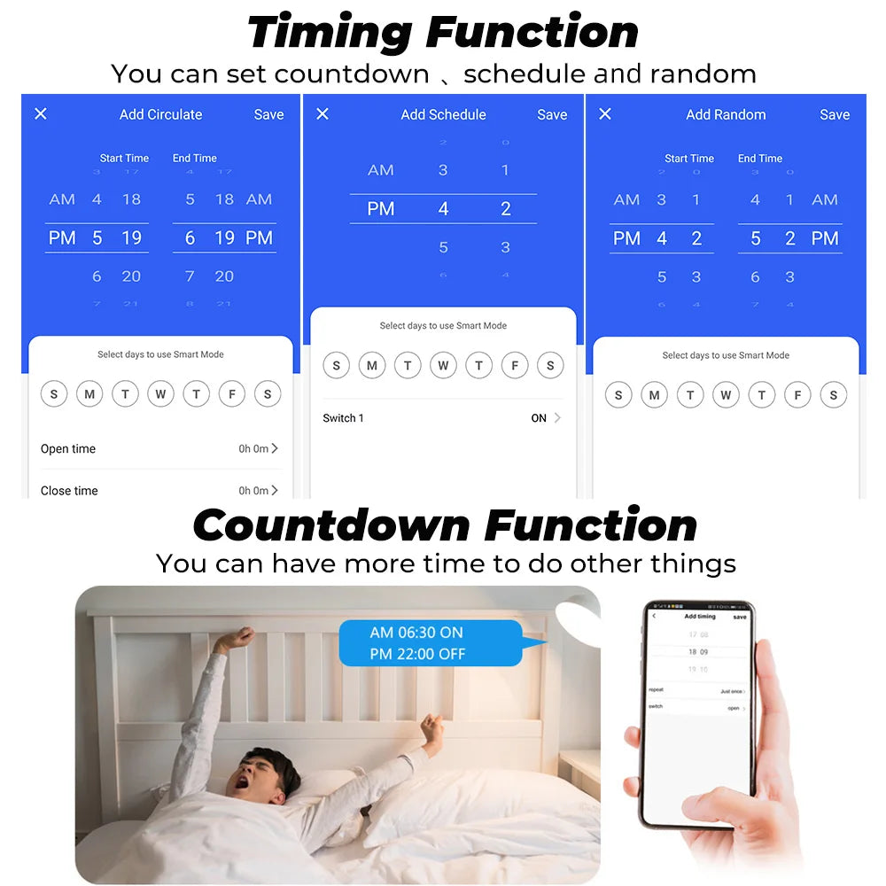 Tuya Wifi Smart Socket EU Plug 16/20A Power Monitor Remote Control SmartLife APP Works with Alexa Yandex Alice Google Assistant
