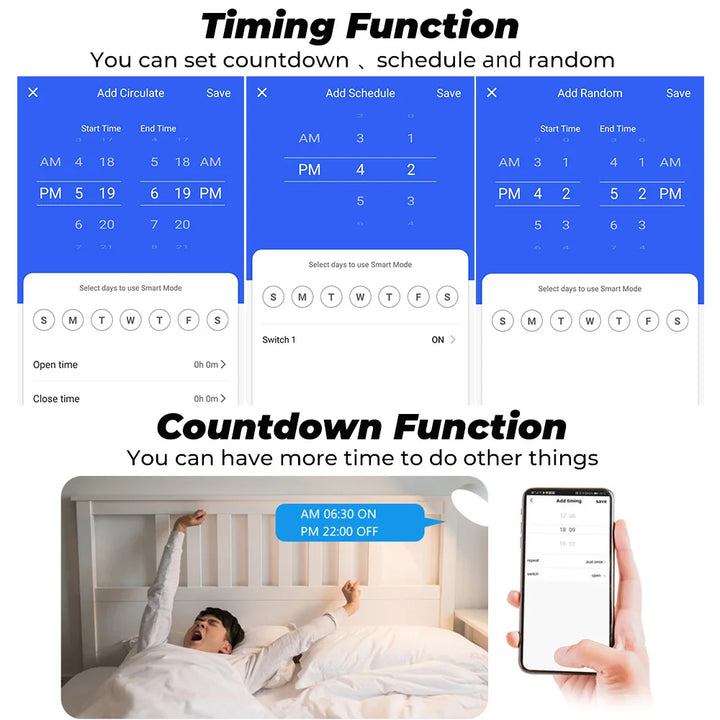 Tuya Wifi Smart Socket EU Plug 16/20A Power Monitor Remote Control SmartLife APP Works with Alexa Yandex Alice Google Assistant