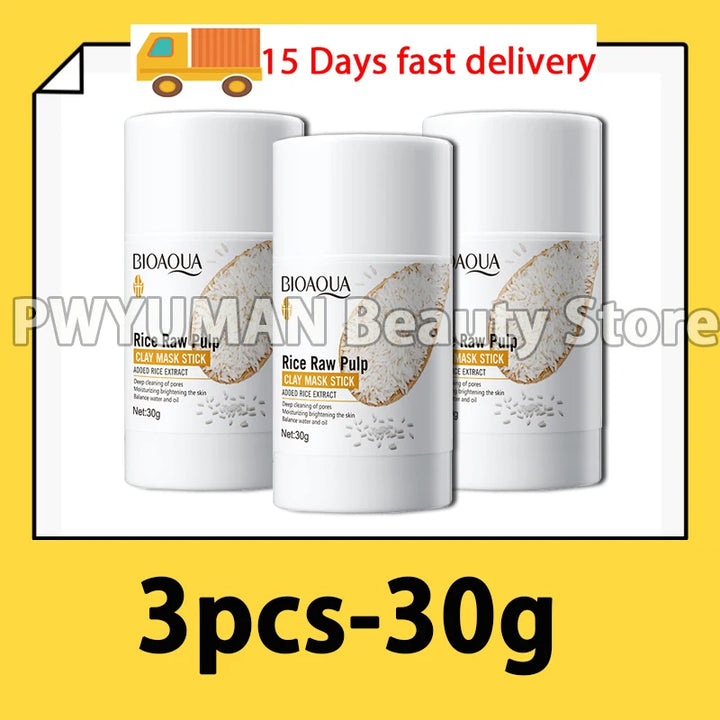 Facial Remove Blackhead Rice Solid Mask Acne Blemish Black Dots Clean Face Shrink Pores Stick Cream Brighten Korean Skincare New