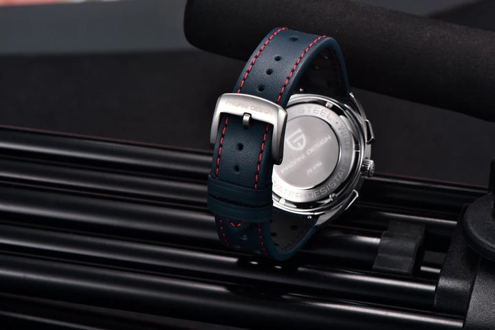 PAGANI DESIGN 2024 Retro Luxury Men's Watches Sports Chronograph VK63 Quartz Watch For Men AR Sapphire Waterproof Leather Clock