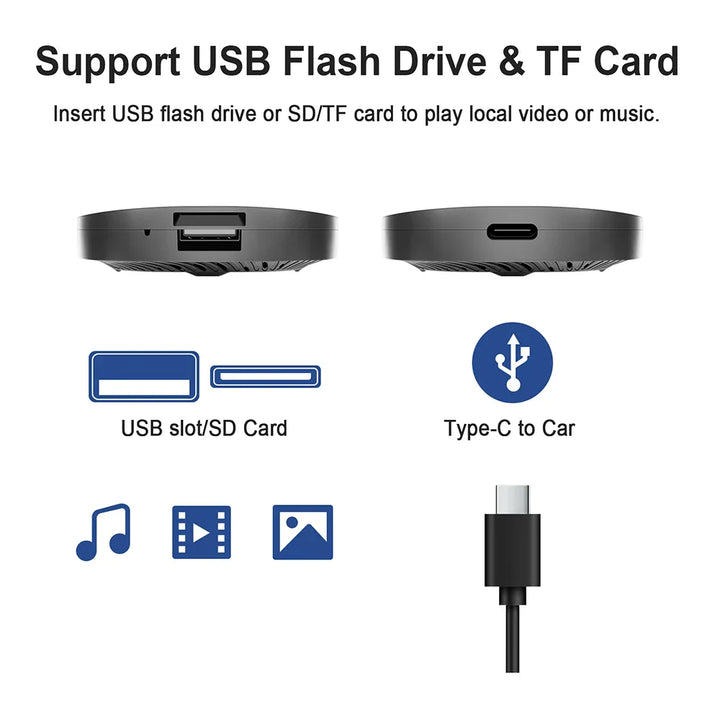 Android 13 Carplay AI Box Wireless Carplay Android Auto WiFi Support Netflix Youtube For Nissan VW Toyota Mazda Hyundai Ford MG