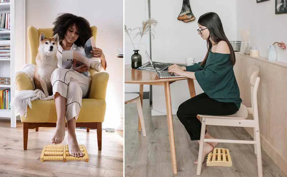 Premium Wooden Foot Roller Massage