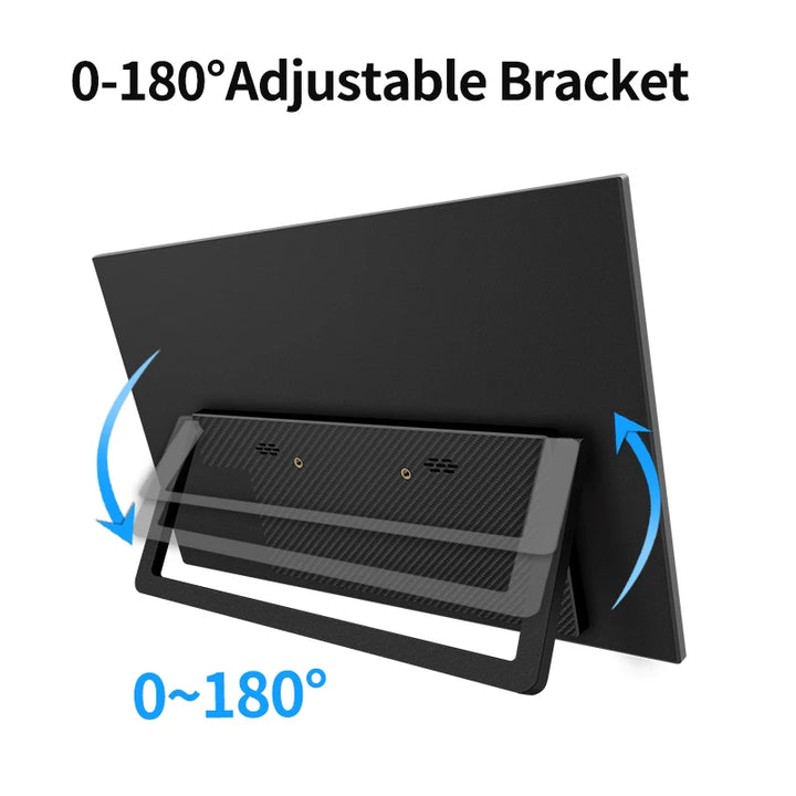 HGFRTEE 14.1inch Mobile Portable Monitor IPS Second Game Screen Extended Display for Laptop with Bracket For xbox/raspberry Pi