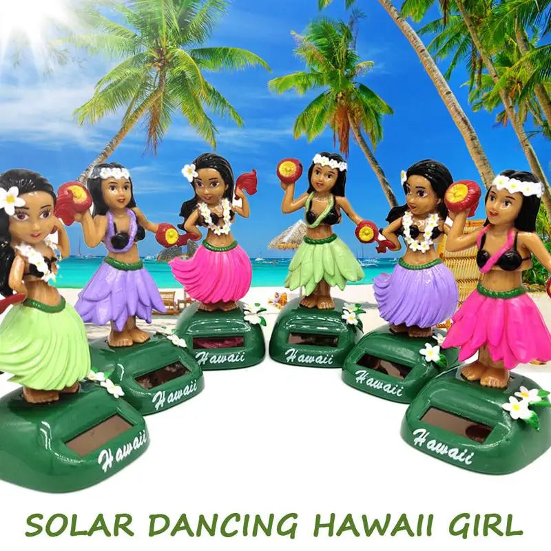 HulaGirl Dashboard Doll HulaGirl Dashboard Hawaii Dancing Girl Car Dashboard Decorations Solar Dancing Figure Toy