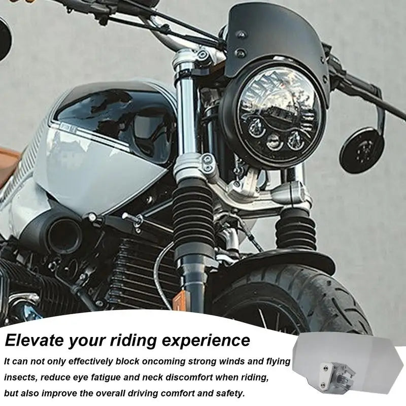 Motorcycle Windshield Extension Heightened Windshield Spoiler Clip Adjustable on Windshield Extension Motorcycle Wind Deflector