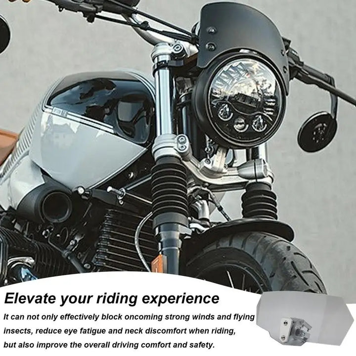 Motorcycle Windshield Extension Heightened Windshield Spoiler Clip Adjustable on Windshield Extension Motorcycle Wind Deflector