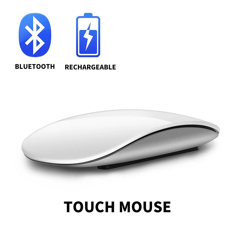 Wireless Bluetooth Silent Magic Computer Mouse Dual-Mode Rechargeable Touch Slim Ergonomic PC Mice For Apple Macbook Microsoft
