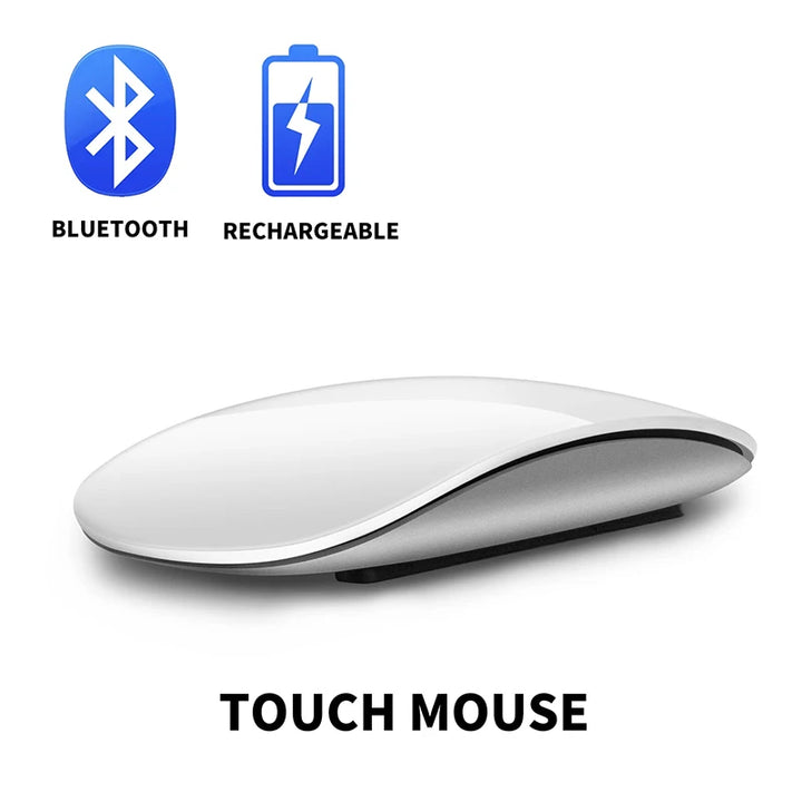 Wireless Bluetooth Silent Magic Computer Mouse Dual-Mode Rechargeable Touch Slim Ergonomic PC Mice For Apple Macbook Microsoft