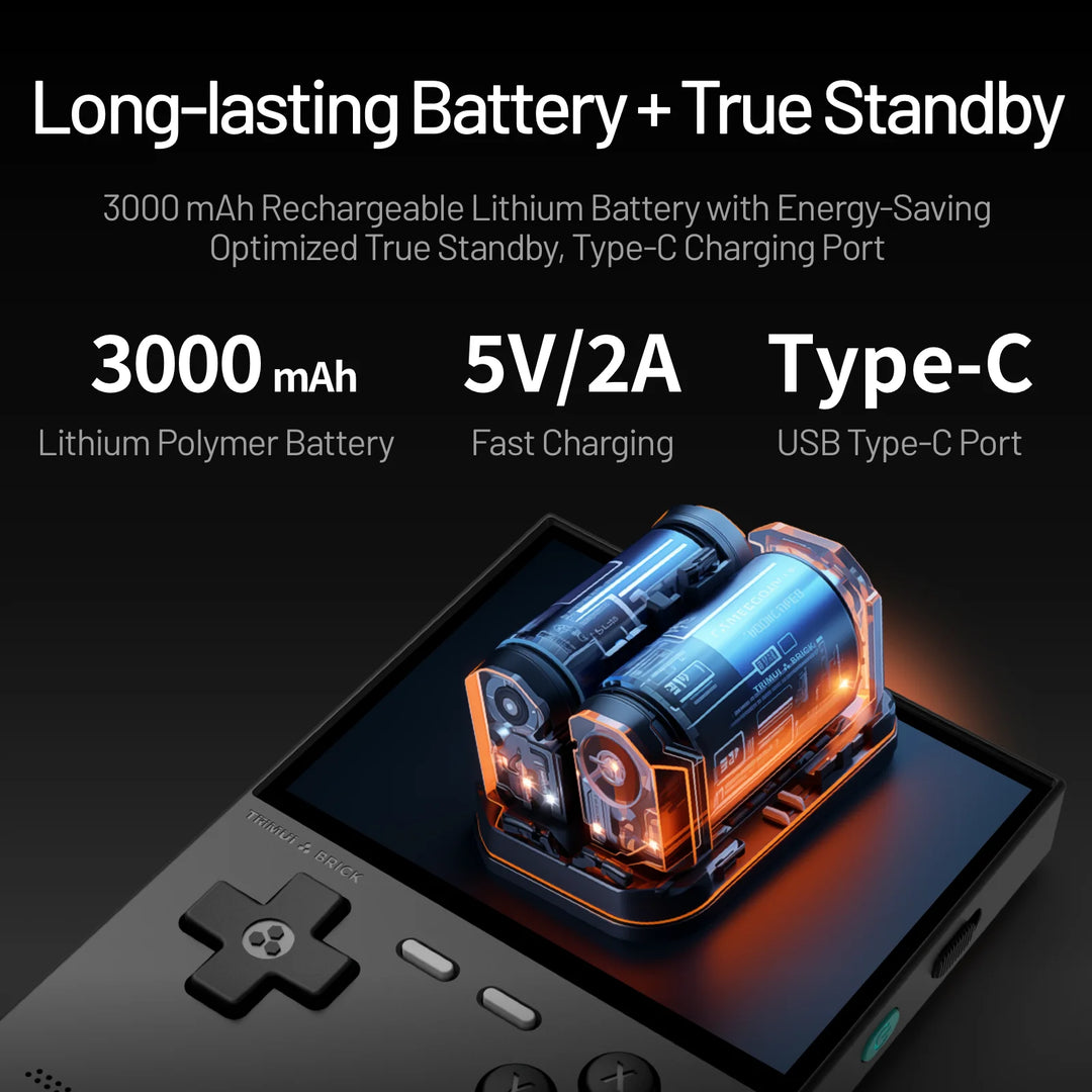 AMPOWN Trimui BRICK Handheld Game Players Consoles 3.2'' IPS Screen Emulator Portable Retro Video Games Linux System Allwinner
