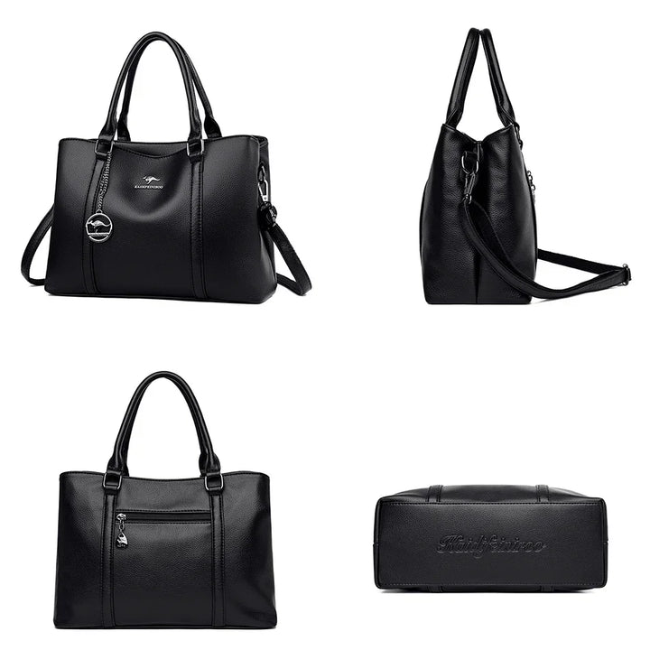 Genuine Brand Luxury Designer Women Bags High Quality Leather Shoulder Crossbody Messenger Tote Bag Large Handbag Purses