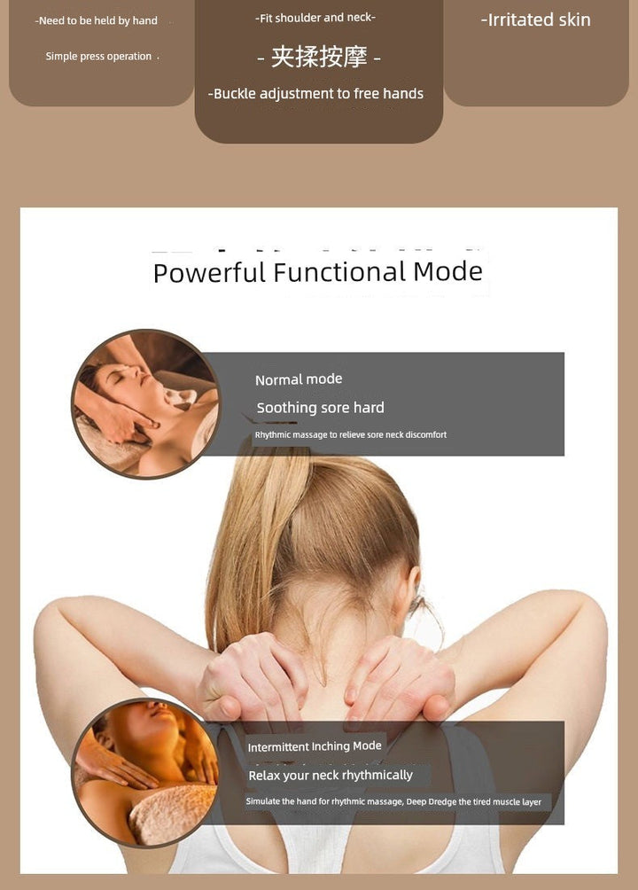 Ox Waist and Back Trapezoid Muscle Dredge Neck Massager