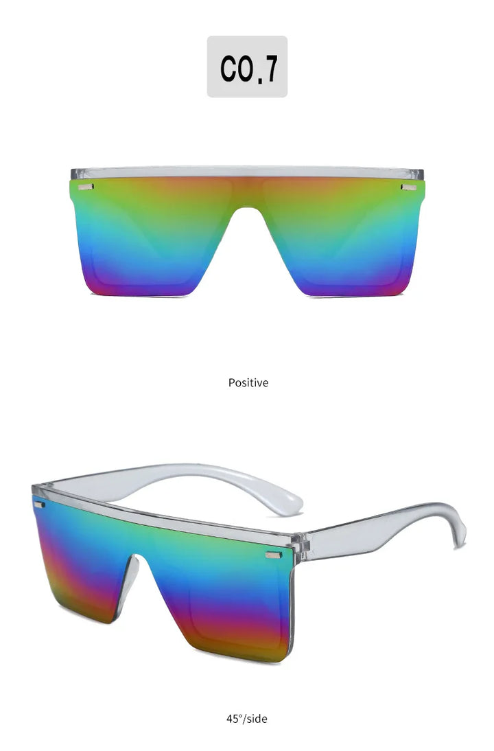 KLASSNUM One Piece Square Sunglasses Men Women Sports Driving Sunglasses Oversized Frame Luxury Brand Disigner 2025 Sun Glasses