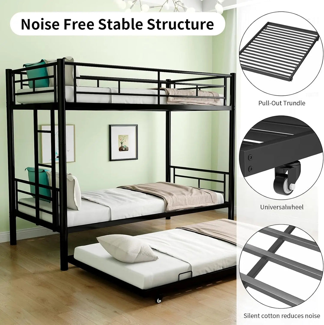 Twin Over Twin Bunk with Trundle