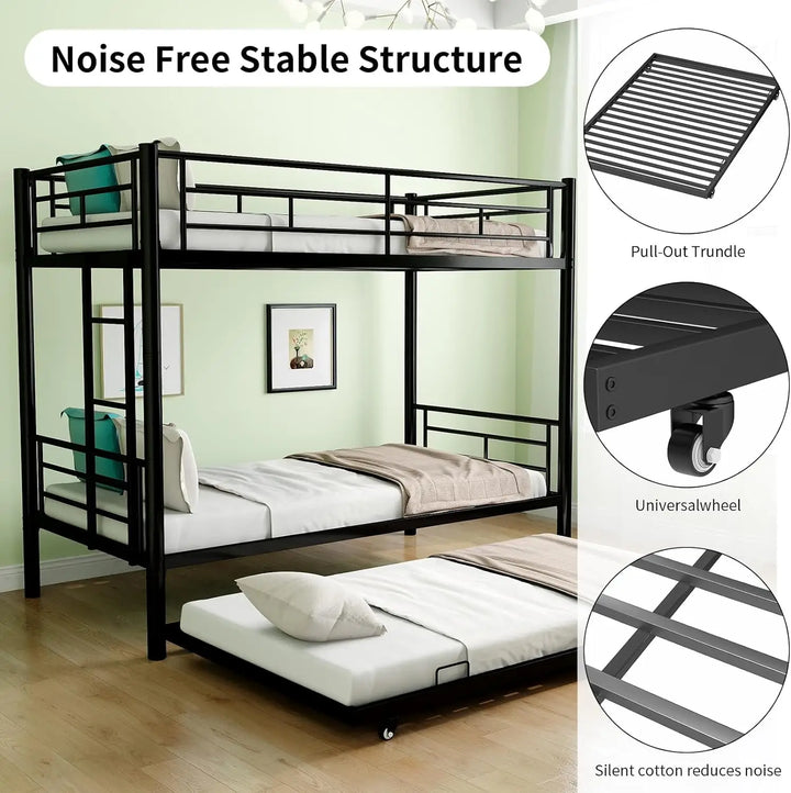 Twin Over Twin Bunk with Trundle