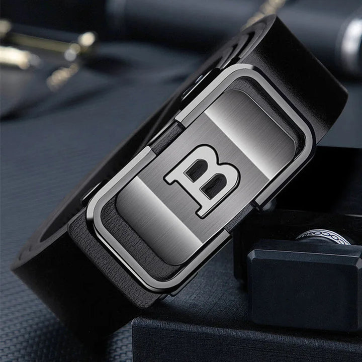 Top Quality Famous Brand Belt Men Genuine Luxury Leather Casual Belts for Men Strap Male Metal Automatic B Buckle Fashion Belt